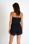 PURDEY HUAWEI black beach playsuit