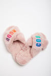 URIEL NAYELI pink slippers