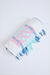 Willian Marbella roze gestreepte fouta