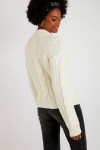 SIDLEY CHOCTAW women's ecru cable knit cardigan