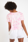 T-shirt donna tie and dye rosa Clovis Palmbeach