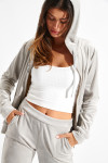 Chaqueta de terciopelo gris FRESCO SEALAKE