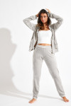 KEENAN SEALAKE light grey velvet trousers