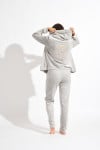 KEENAN SEALAKE light grey velvet trousers