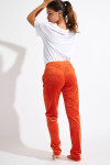 KEENAN SEALAKE orange velvet trousers