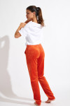 Pantalon en velours orange KEENAN SEALAKE