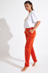 Pantalon en velours orange KEENAN SEALAKE