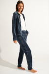 KEENAN SEALAKE blue velvet trousers