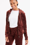 Veste de jogging en velours marron Fresco Sealake