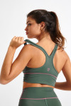 WELLNESS FLOW khaki sports bra