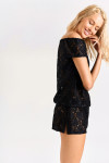 JAMES TIMBERLANE short black beach tunic