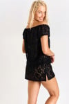 JAMES TIMBERLANE short black beach tunic