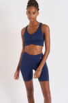 Short cycliste bleu marine PAMA WELLNESS