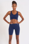 Short cycliste bleu marine PAMA WELLNESS