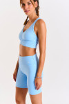 Short cycliste bleu ciel PAMA WELLNESS