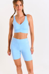 Short cycliste bleu ciel PAMA WELLNESS