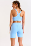 Short cycliste bleu ciel PAMA WELLNESS