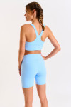 Short cycliste bleu ciel PAMA WELLNESS