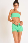 Parte de arriba de bikini bandeau tankini verde TROCIO HUAWEI