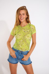 Top in tulle verde VAVEA BENITATUL