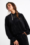 Sudadera de terciopelo negro BRADLEY SEALAKE