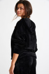 BRADLEY SEALAKE black velvet sweatshirt