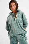 BRADLEY SEALAKE almond green velvet sweatshirt