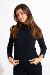 ODALIS GINGER long-sleeved black top