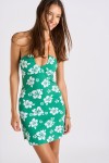 Islandgirl Arya  short green beach dress