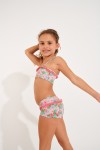 Girl's 2-piece swimsuit M LULLU FLAMINGO