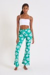 Islandgirl Noelo green floral printed trousers
