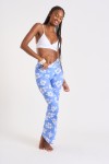 Islandgirl Noelo lilac flower printed trousers