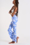 Pantalón lila con estampado de flores Noelo Islandgirl