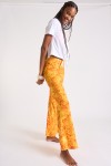 Noelo Smiledye oranje tie-and-dye uitlopende broek
