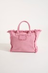 Borsa shopping rosa in cotone Tans Carlina