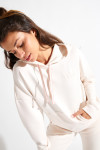 BROOKS BAYJOY cream sweatshirt