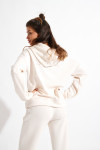 BROOKS BAYJOY cream sweatshirt