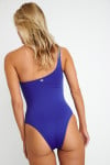 CAYON AYADA blue asymmetrical one-piece swimsuit