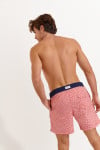 Short de bain homme à motifs rouge MANLY BRADLEE