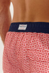 Short de bain homme à motifs rouge MANLY BRADLEE