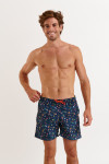 Blauwe zwemshort met print voor heren MANLY KURUMBA