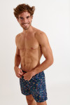 Blauwe zwemshort met print voor heren MANLY KURUMBA