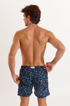 Men's MANLY KURUMBA blue print swim shorts