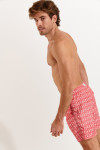 Bañador tipo short rojo con piñas para hombre MANLY OCOONOR