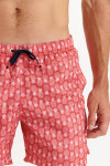 Bañador tipo short rojo con piñas para hombre MANLY OCOONOR