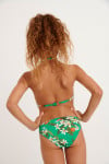 Girls' ACACIA KELEPO green floral bikini