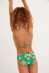 Girls' ACACIA KELEPO green floral bikini