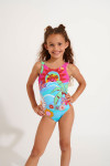 Girls' BALOO LOVELY coloured swimsuit