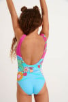 Girls' BALOO LOVELY coloured swimsuit