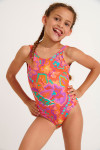 Girls' BALOO UMBALA print swimsuit